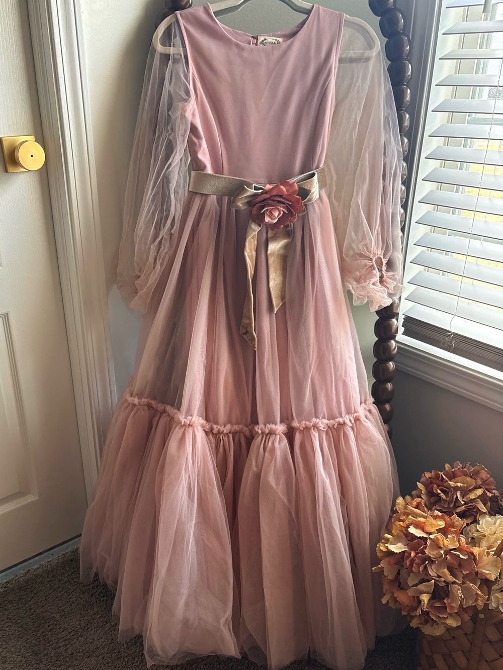 Joyfolie Girls' Pink Tulle Party Dress